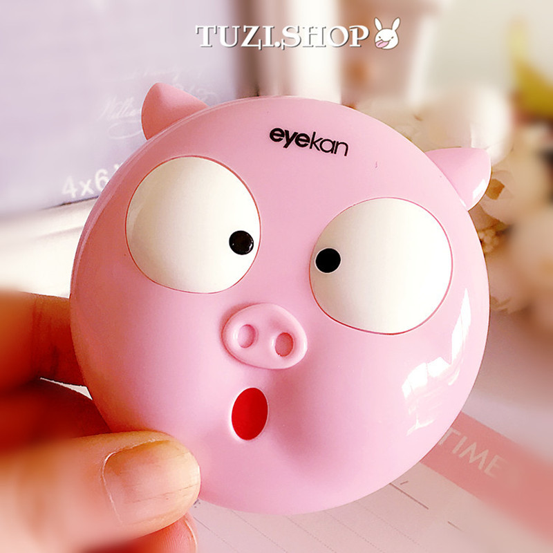 Cute Pig Contact Lenses Case F - Travel Video Accessories avaliação e preço