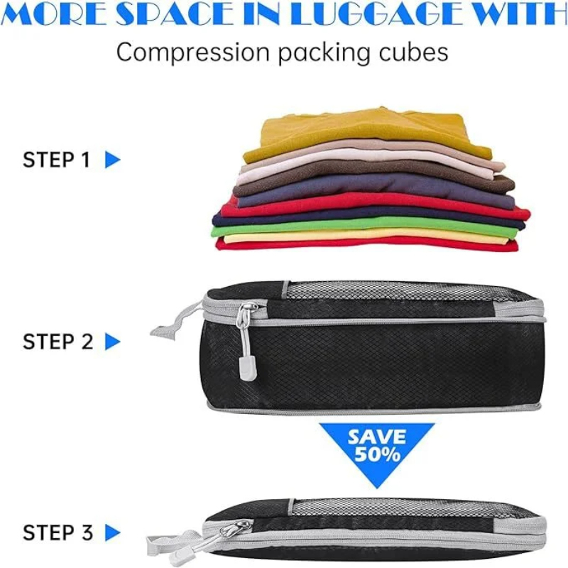 Travel Gear Accessories 5PCS C - Travel Accessories Packing Cubes avaliação e preço
