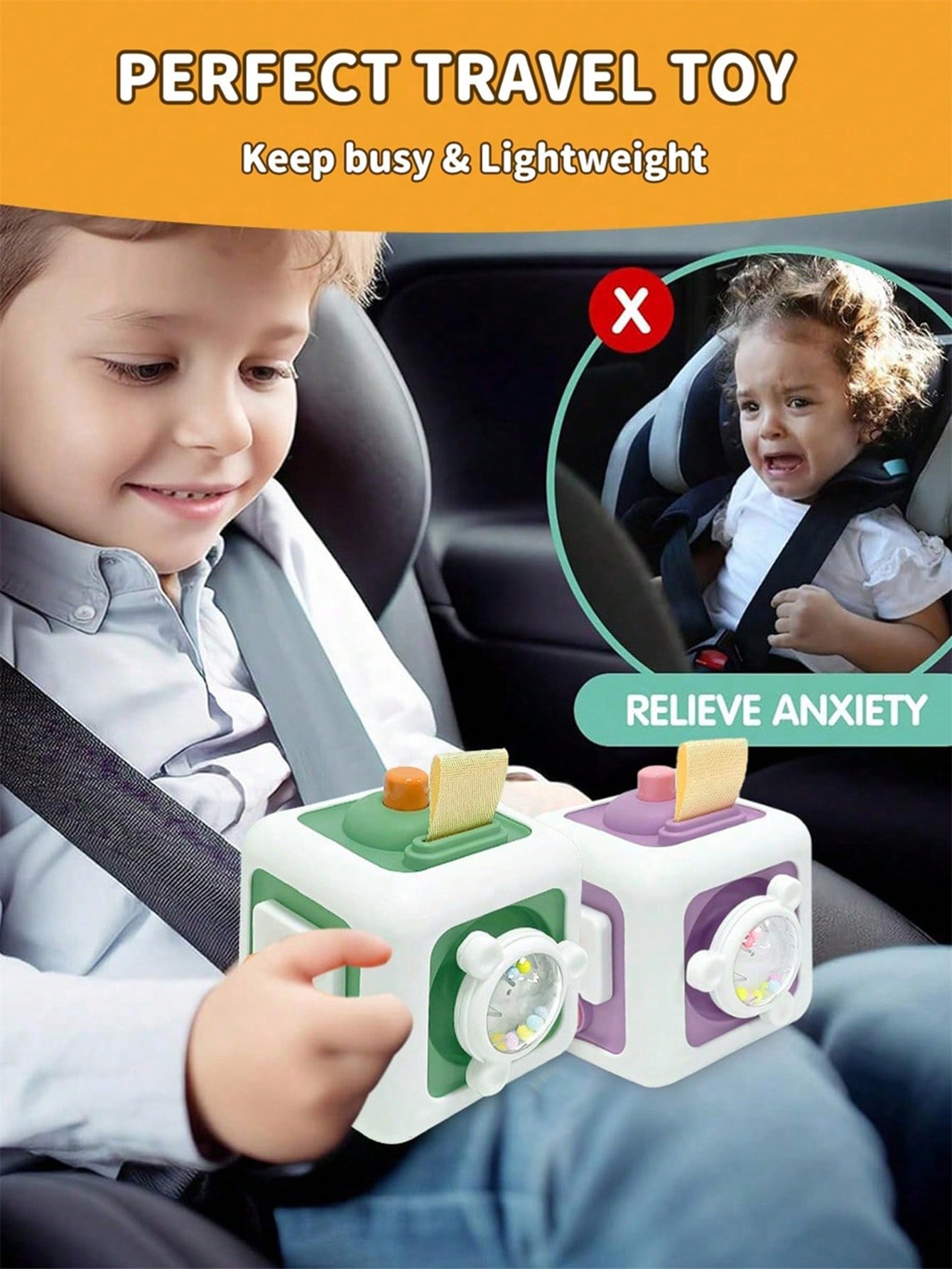1pc Children's Busy Cube Senso - Travel Accessories With Toddler avaliação e preço
