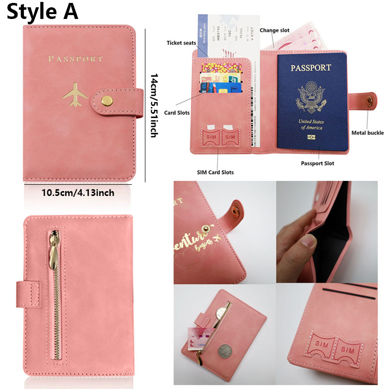 Leather Passport Holder Covers - Travel Accessories Plane avaliação e preço