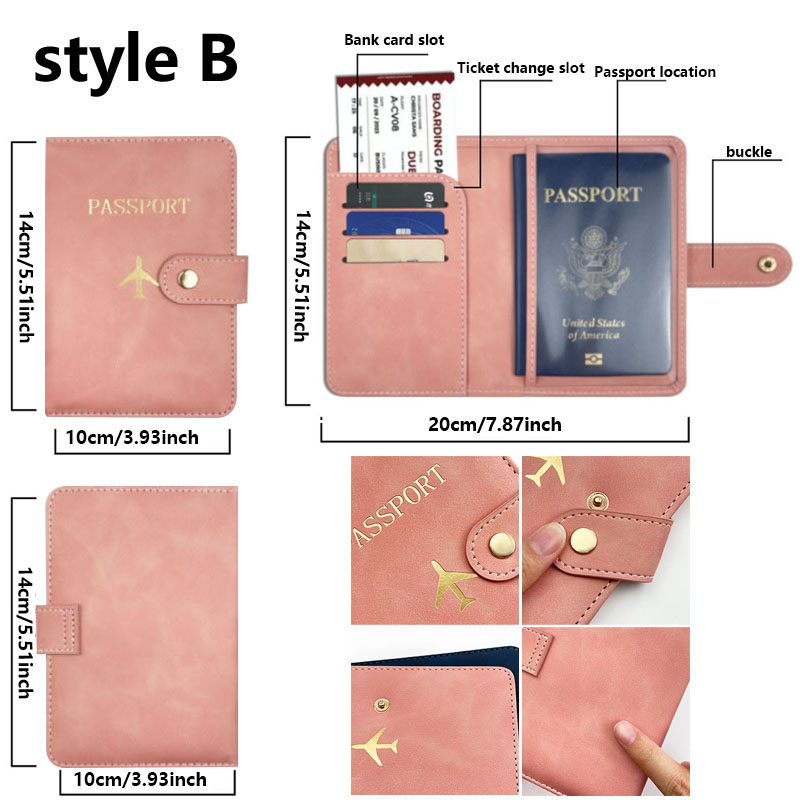 Leather Passport Holder Covers - Travel Accessories Plane avaliação e preço
