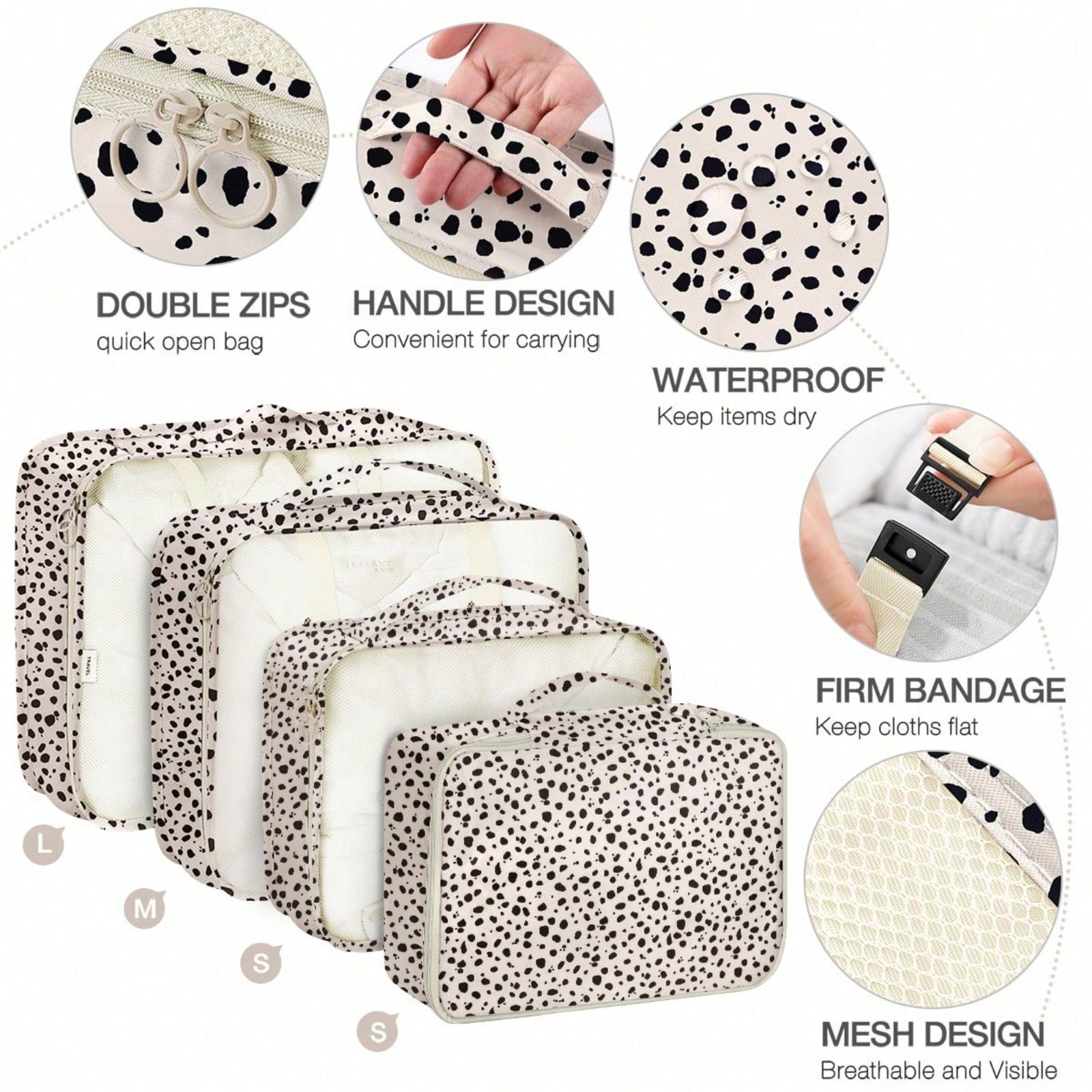 8 Set Travel Essentials, Suitc - Travel Accessories Packing Cubes avaliação e preço
