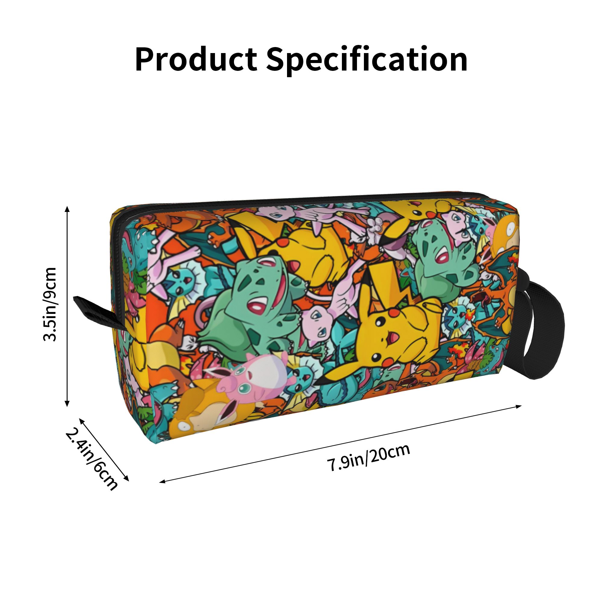 Custom Fashion Bikachus Patter - Travel Accessories Kit For Women avaliação e preço
