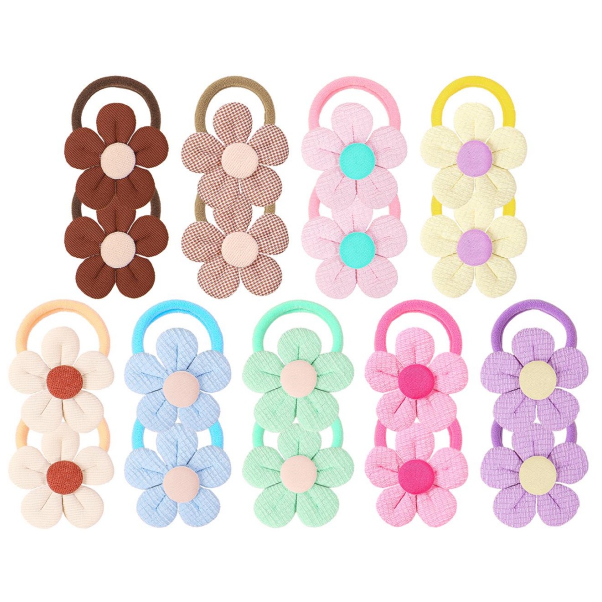 18pcs Sunflower Hair Ties Kids - Travel Accessories Girls avaliação e preço