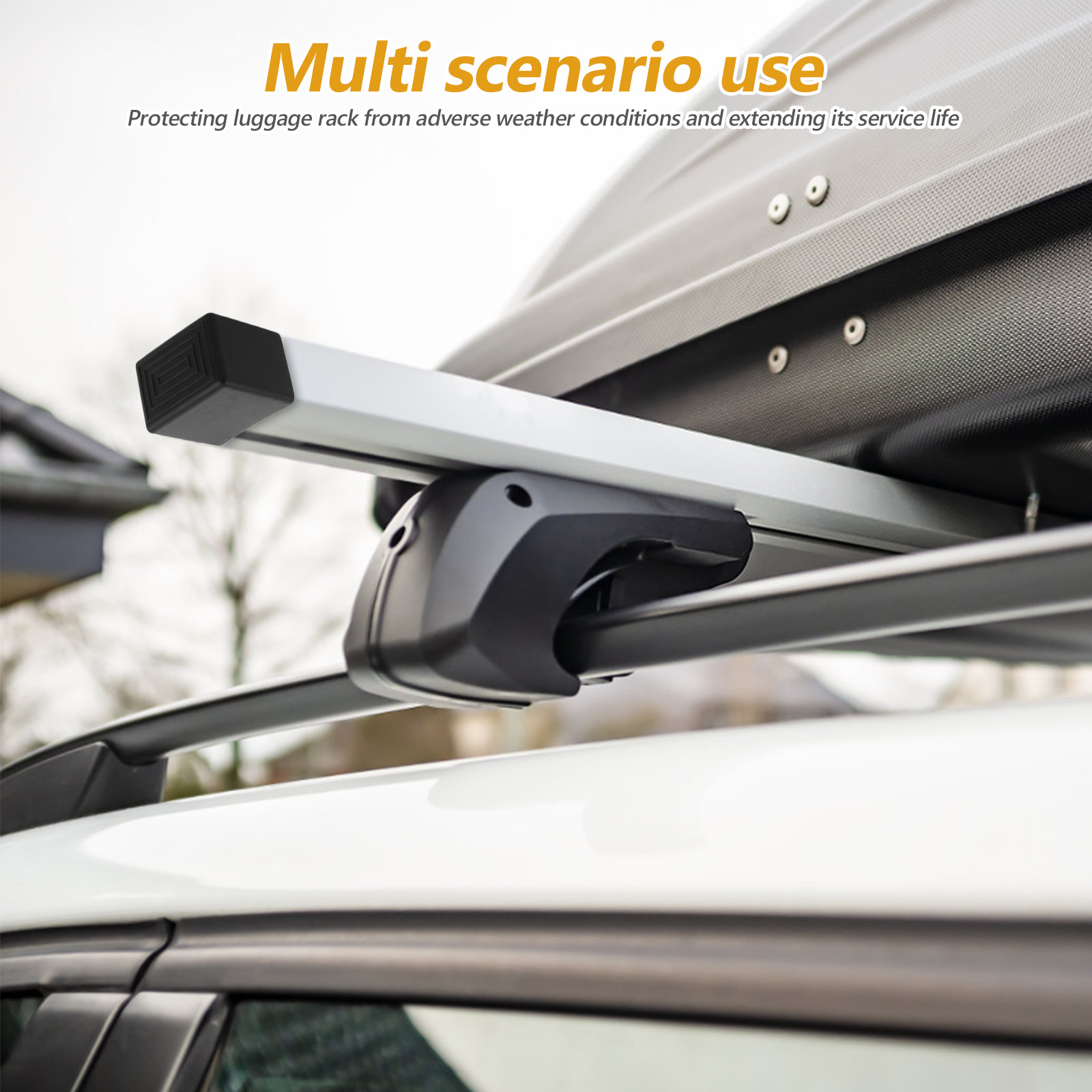 1Set Roof Rack End Cap Car Lug - Luggage Cover Protector avaliação e preço