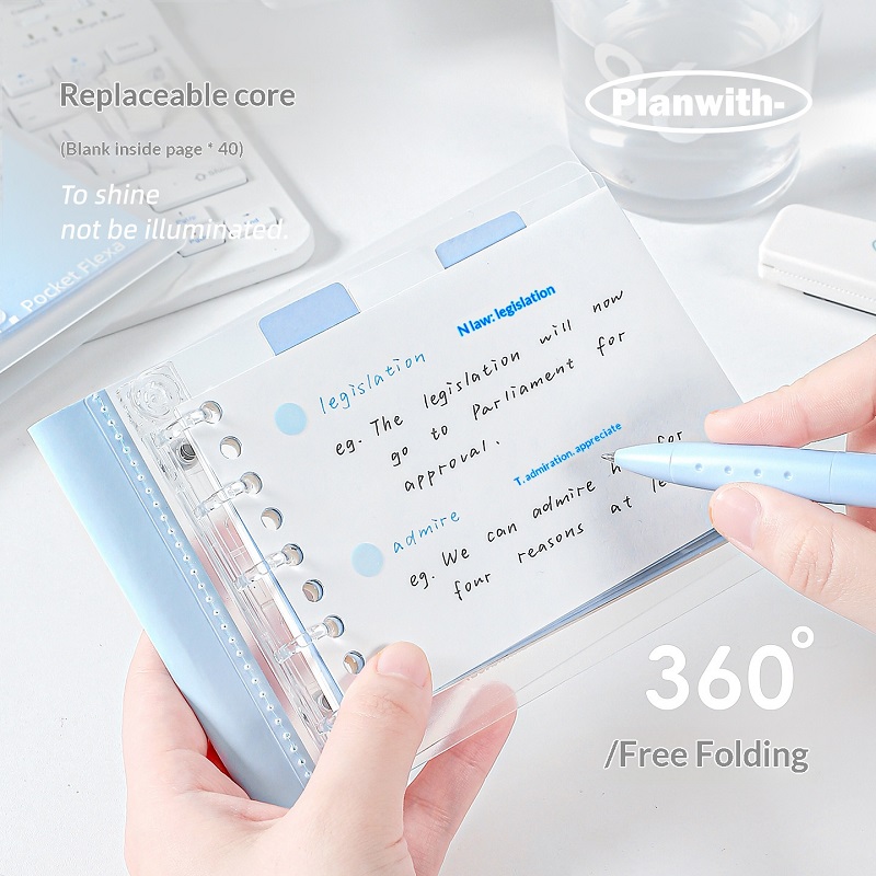 Planwith Mini B7 Loose Leaf No - Travel Notebook Journal avaliação e preço