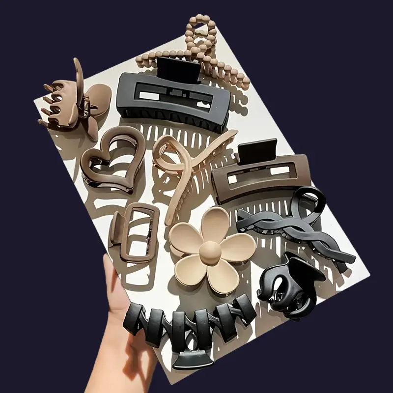 11Pcs Assorted Hair Claw Clips - Travel Accessories For Elderly avaliação e preço