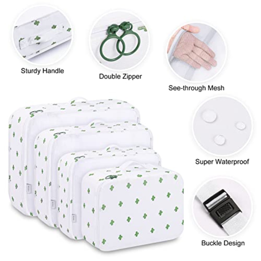 9 Set Packing Cubes with Shoe  - Travel Accessories Packing Cubes avaliação e preço