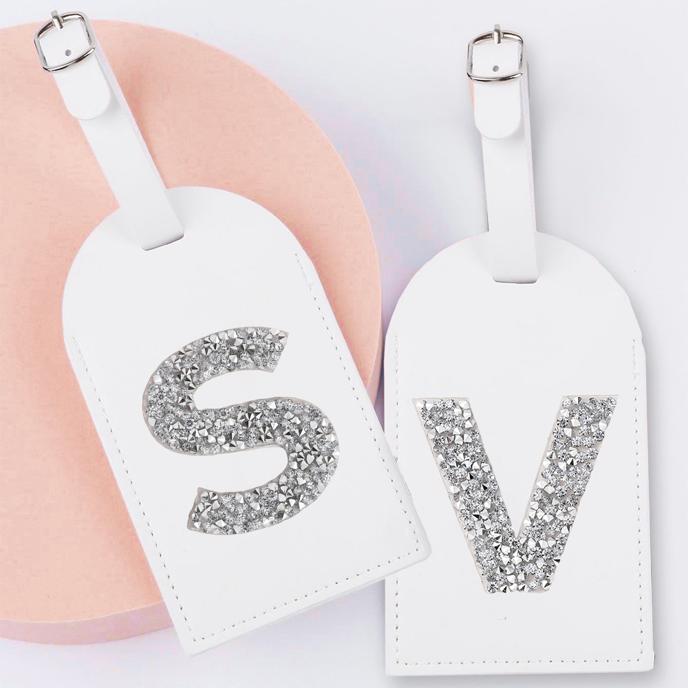A-Z Rhinestone Monogram Leathe - Travel Accessories Unique avaliação e preço