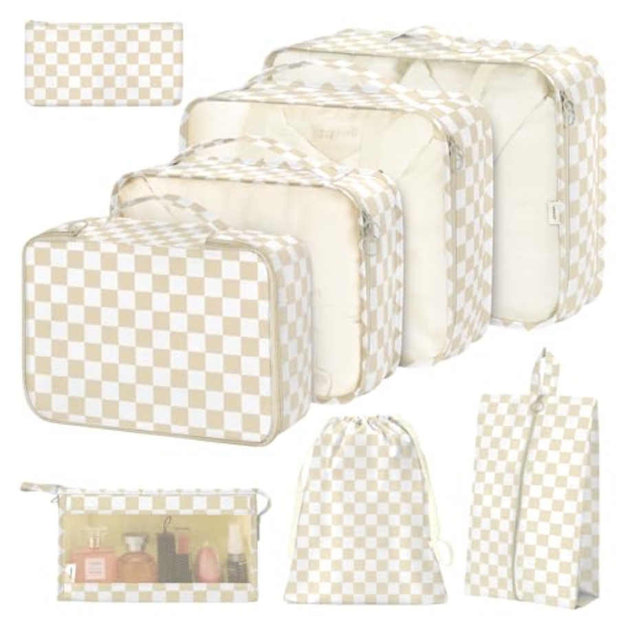 8 Set Packing Cubes for Suitca - Travel Accessories Packing Cubes avaliação e preço
