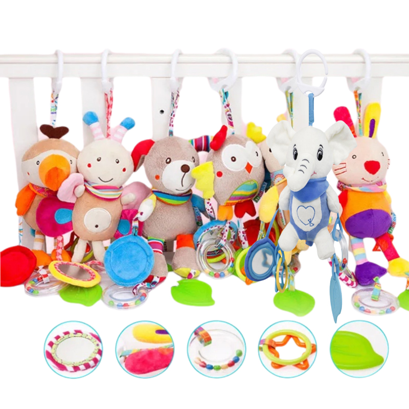 Soft Stuffed Animal Baby Rattl - Travel Accessories With Toddler avaliação e preço
