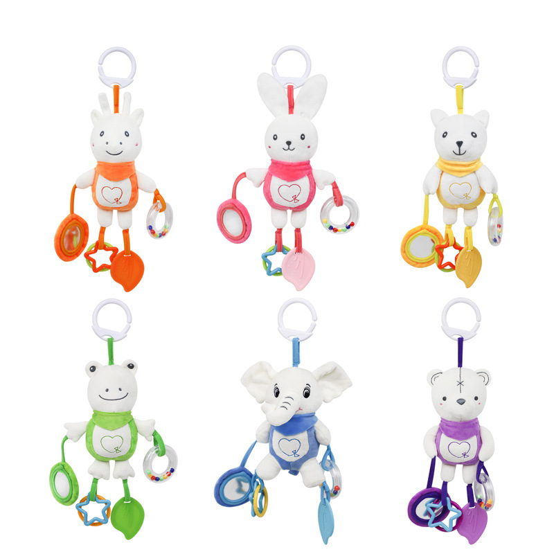 Soft Stuffed Animal Baby Rattl - Travel Accessories With Toddler avaliação e preço