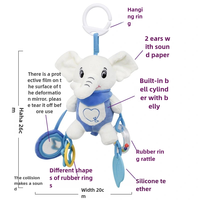 Soft Stuffed Animal Baby Rattl - Travel Accessories With Toddler avaliação e preço