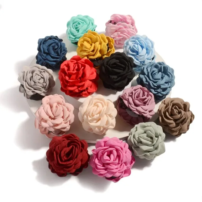French Fabric Rose Flower Hair - Travel Accessories Girls avaliação e preço