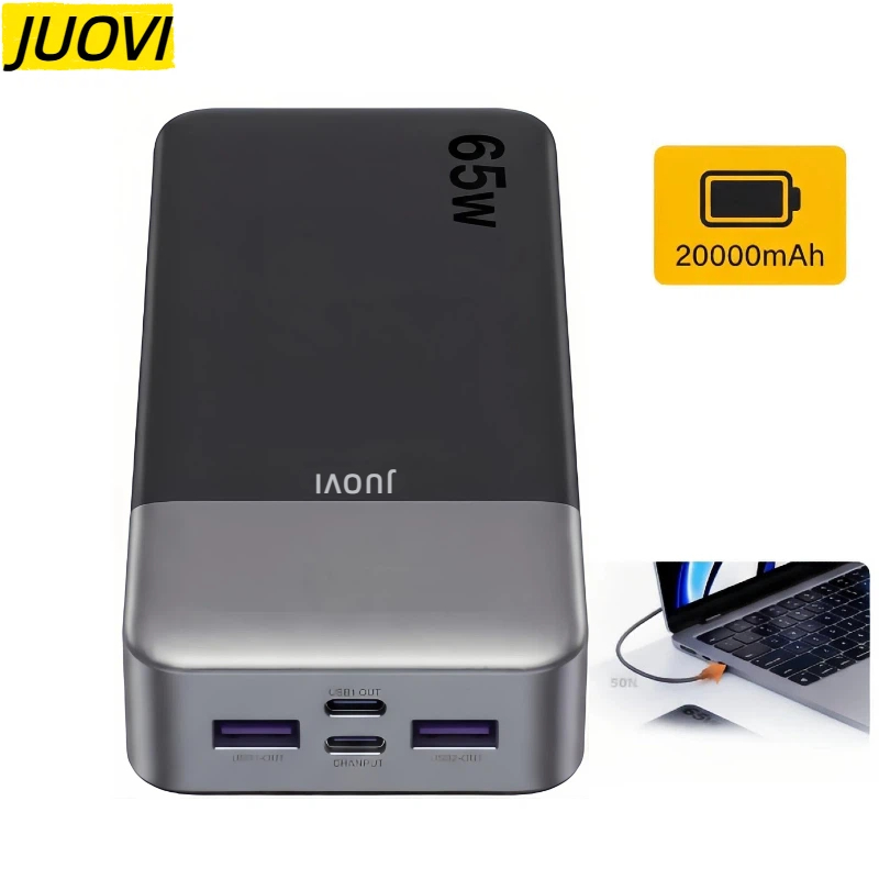 JUOVI 20000mAh Power Bank 65W  - Travel Accessories Display avaliação e preço