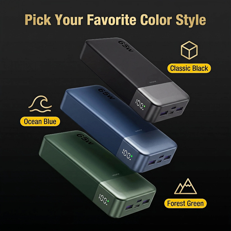 JUOVI 20000mAh Power Bank 65W  - Travel Accessories Display avaliação e preço