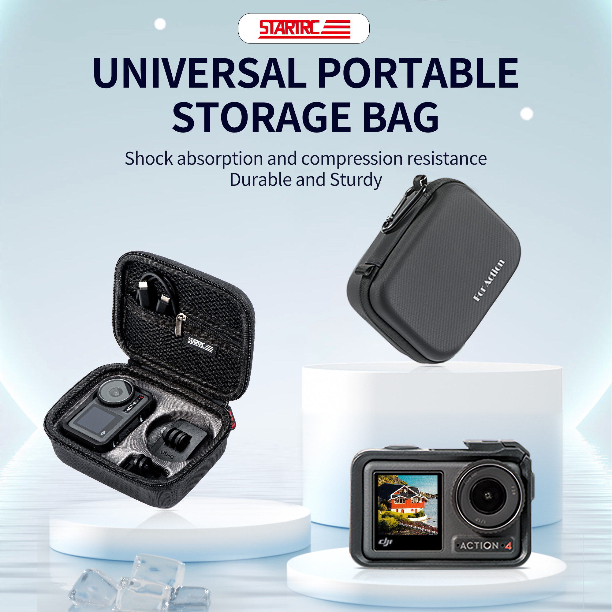 For DJI Osmo Action 5 Pro Acti - Travel Accessories Kit Bag avaliação e preço