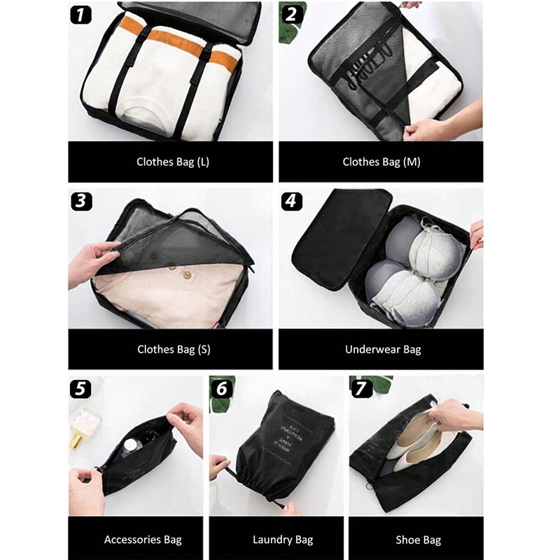 9Pcs Travel Organizer Bags Sui - Travel Accessories Packing Cubes avaliação e preço
