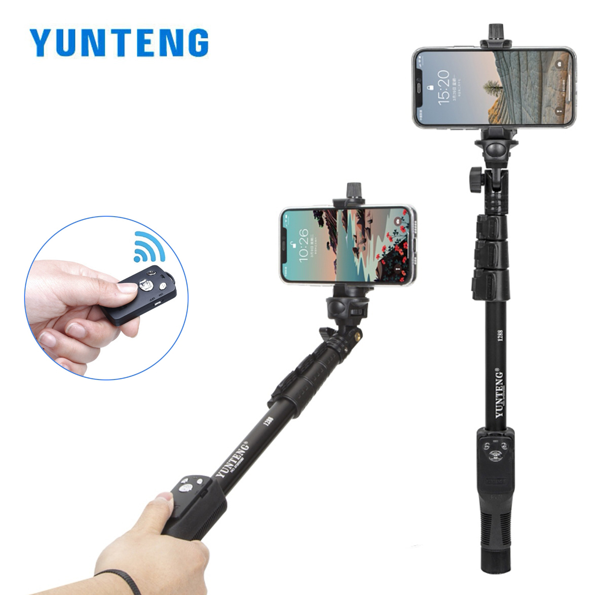 YUNTENG 1288 Selfie Sticks Han - Travel Video Accessories avaliação e preço