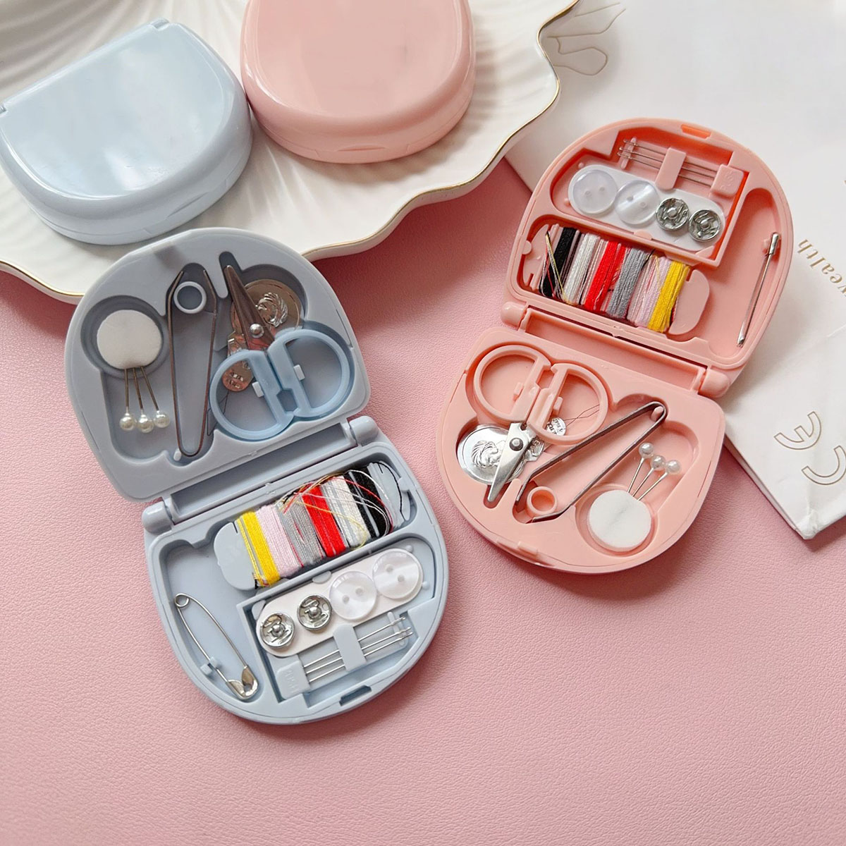 Mini Manual Sewing Machine Kit - Travel Accessories Kit For Women avaliação e preço
