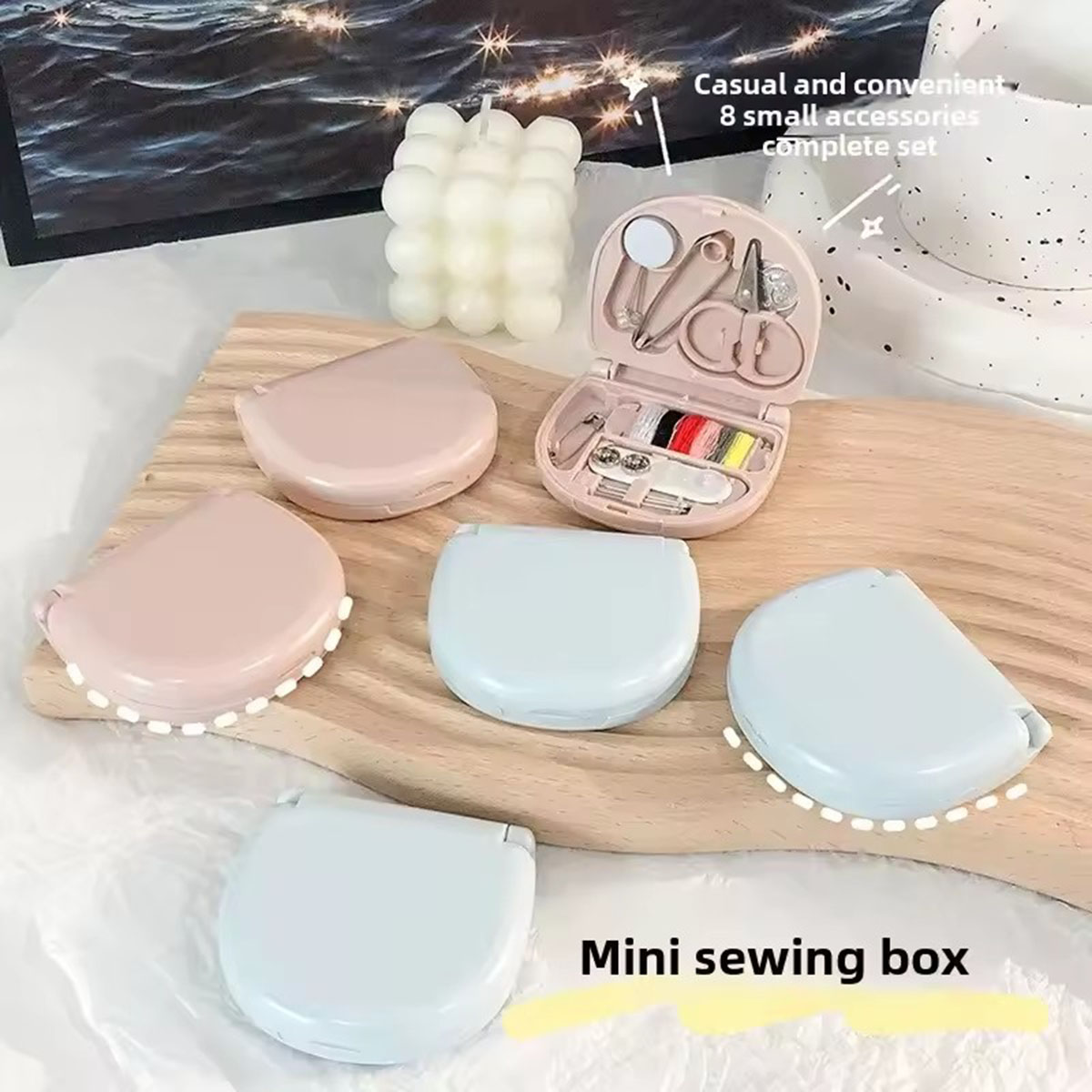 Mini Manual Sewing Machine Kit - Travel Accessories Kit For Women avaliação e preço