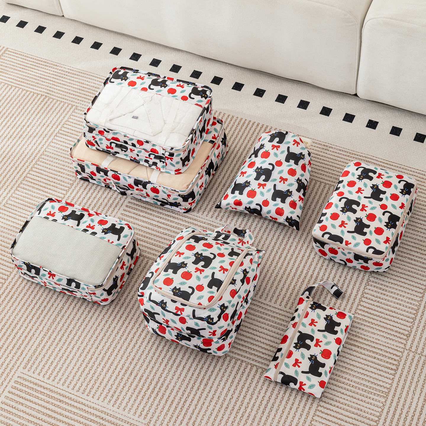 7-Piece Travel Organizer Bags  - Travel Accessories Packing Cubes avaliação e preço
