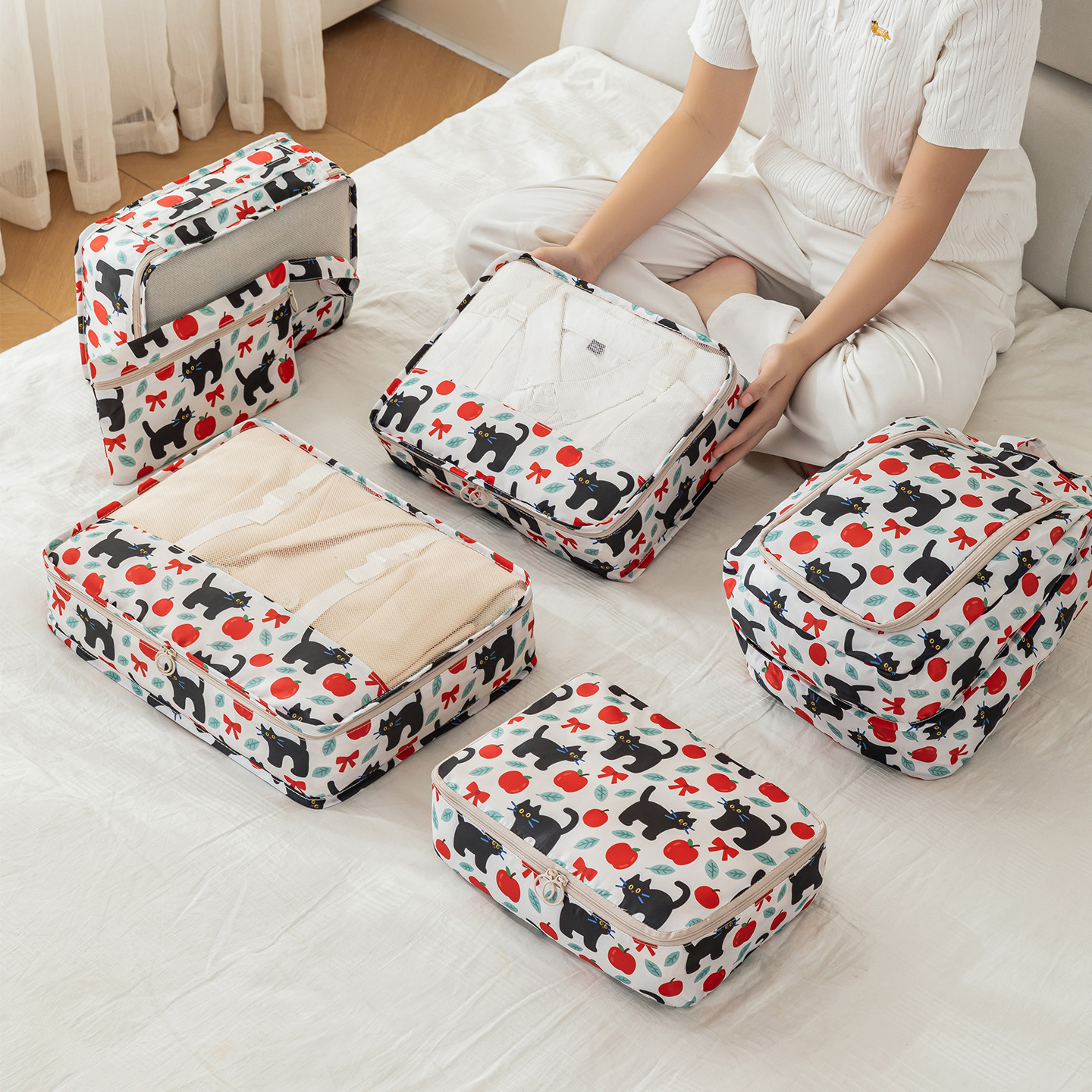 7-Piece Travel Organizer Bags  - Travel Accessories Packing Cubes avaliação e preço