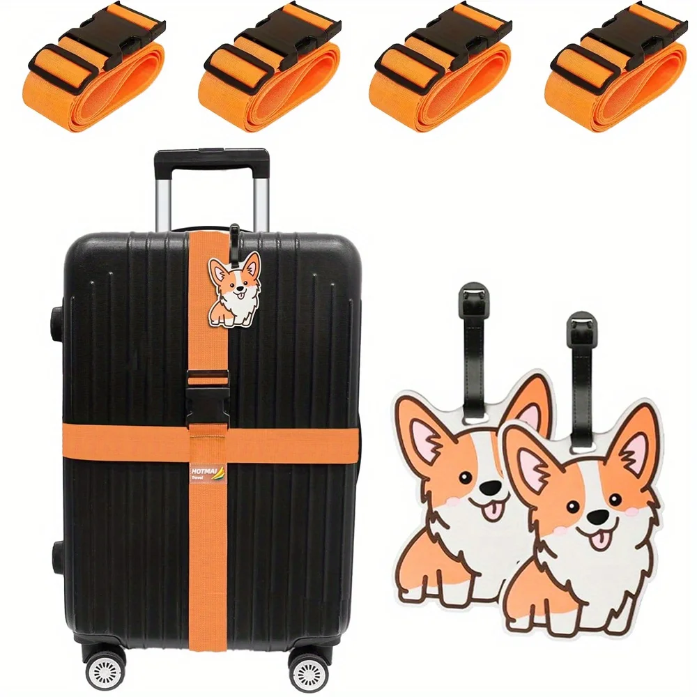 6 Pack Luggage Straps Luggage  - Travel Accessories Plane avaliação e preço