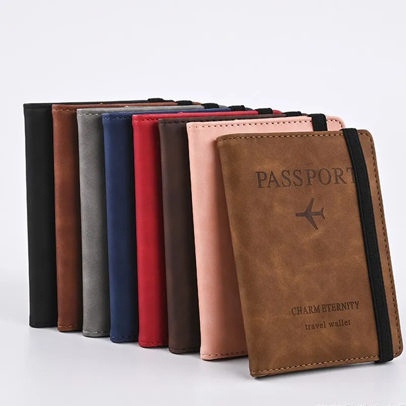 Men PU Leather Wallet Travel P - Travel Accessories Plane avaliação e preço