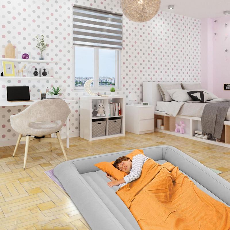 Baby Inflatable Travel Bed Air - Travel Accessories Plane avaliação e preço