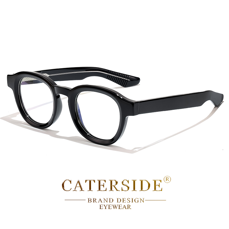CATERSIDE Round Glasses Frame  - Travel Reading Accessories avaliação e preço
