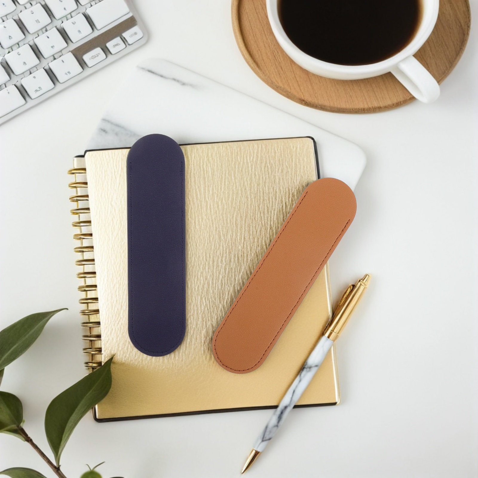14Pcs Pen Sleeve PU Thickened  - Travel Notebook Journal avaliação e preço