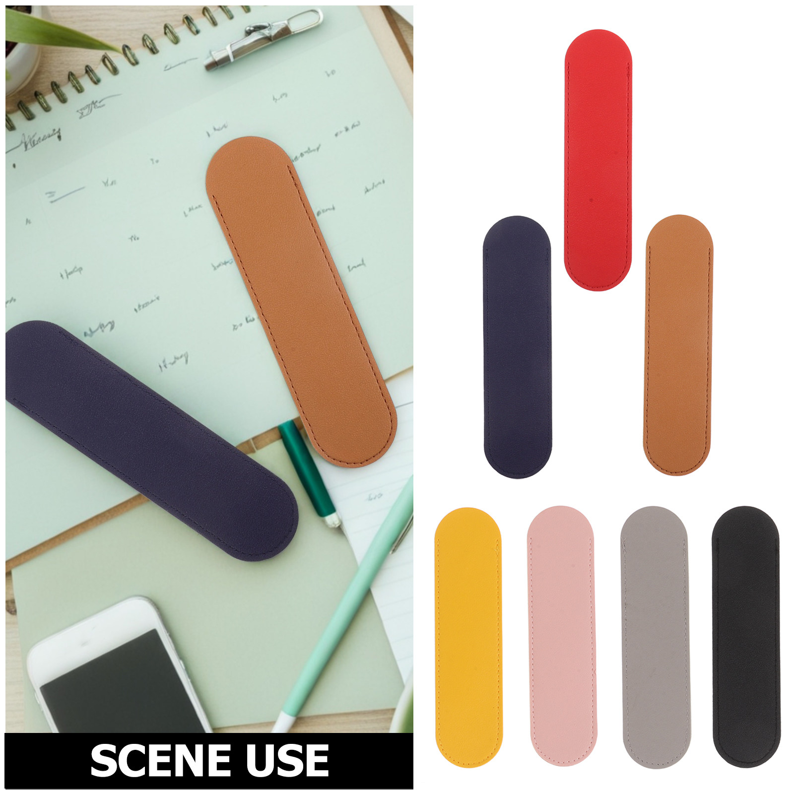 14Pcs Pen Sleeve PU Thickened  - Travel Notebook Journal avaliação e preço